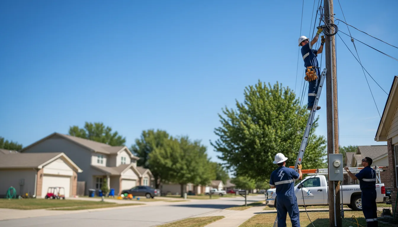Residential electrician providing installation services in Bushnell, NE